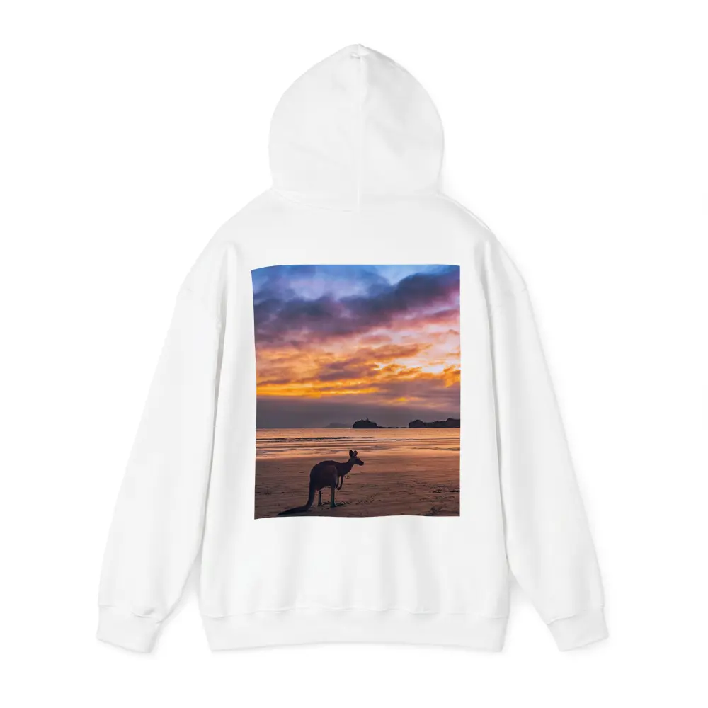 Kangaroo On Beach At Sunset Australia – Hoodies
