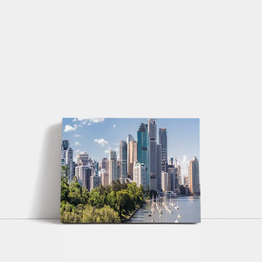Brisbane City Skyline River Boats Australia – Wall Art