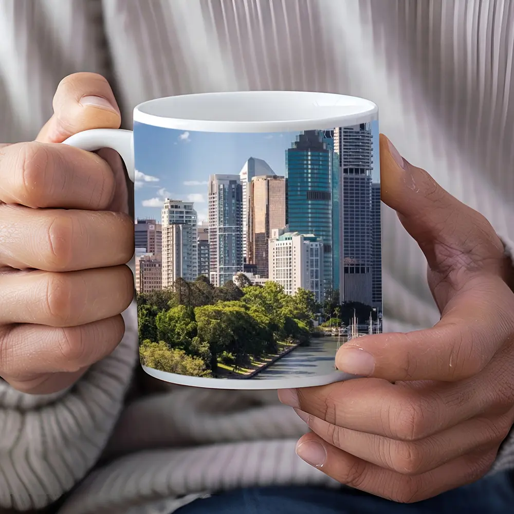 Brisbane City Skyline River Boats Australia – Mugs