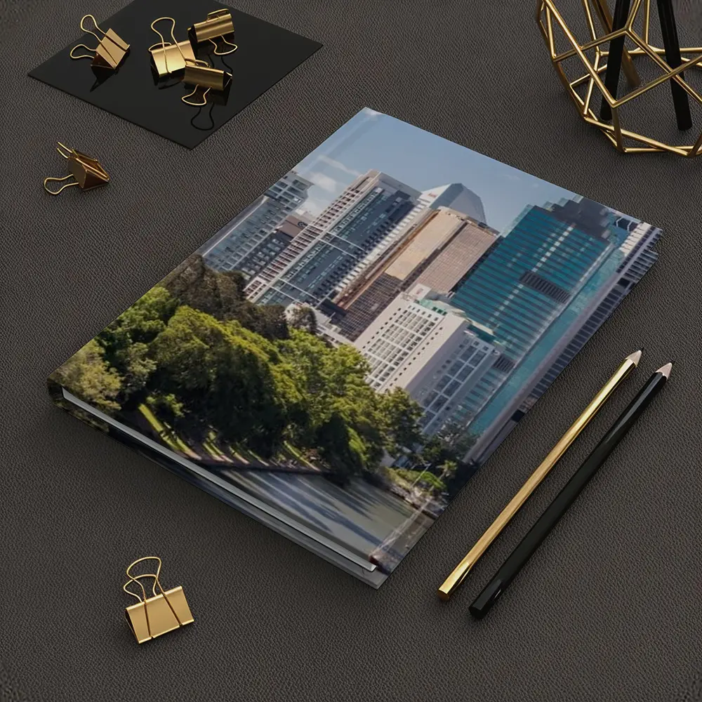 Brisbane City Skyline River Boats Australia – Notebooks