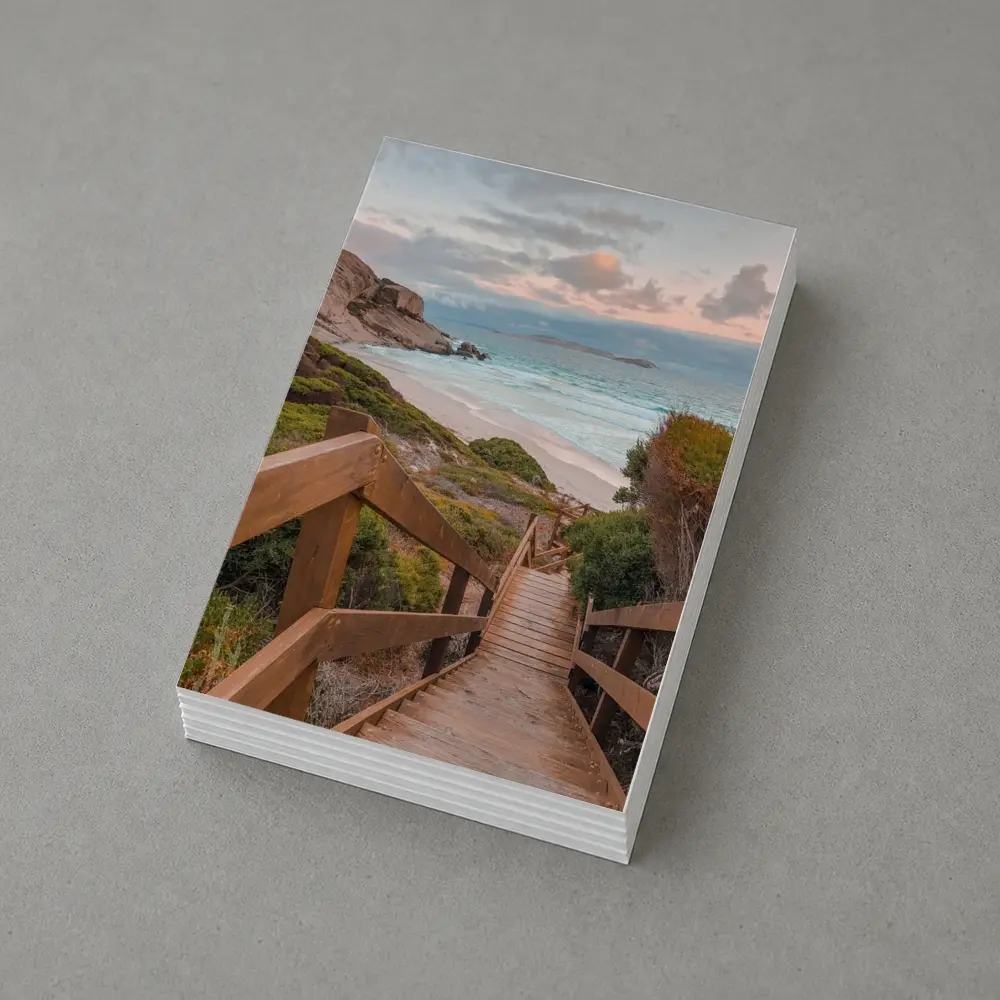 Wooden Stairway Leading Down To Beach – Postcards