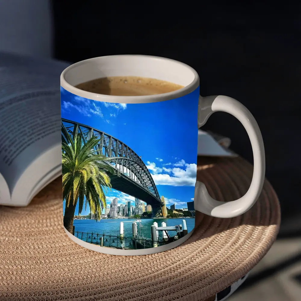 Sydney Harbour Bridge Blue Sky Australia – Mugs