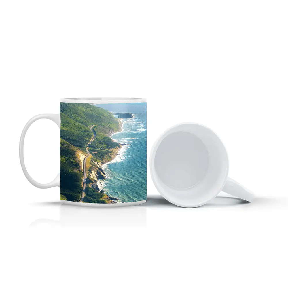 Cabot Trail Coastal Road Green Cliffs Ocean – Mugs