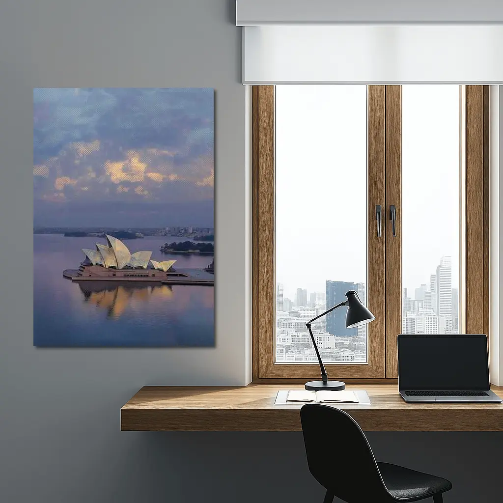 Sydney Opera House Harbor Dusk Reflection – Wall Art