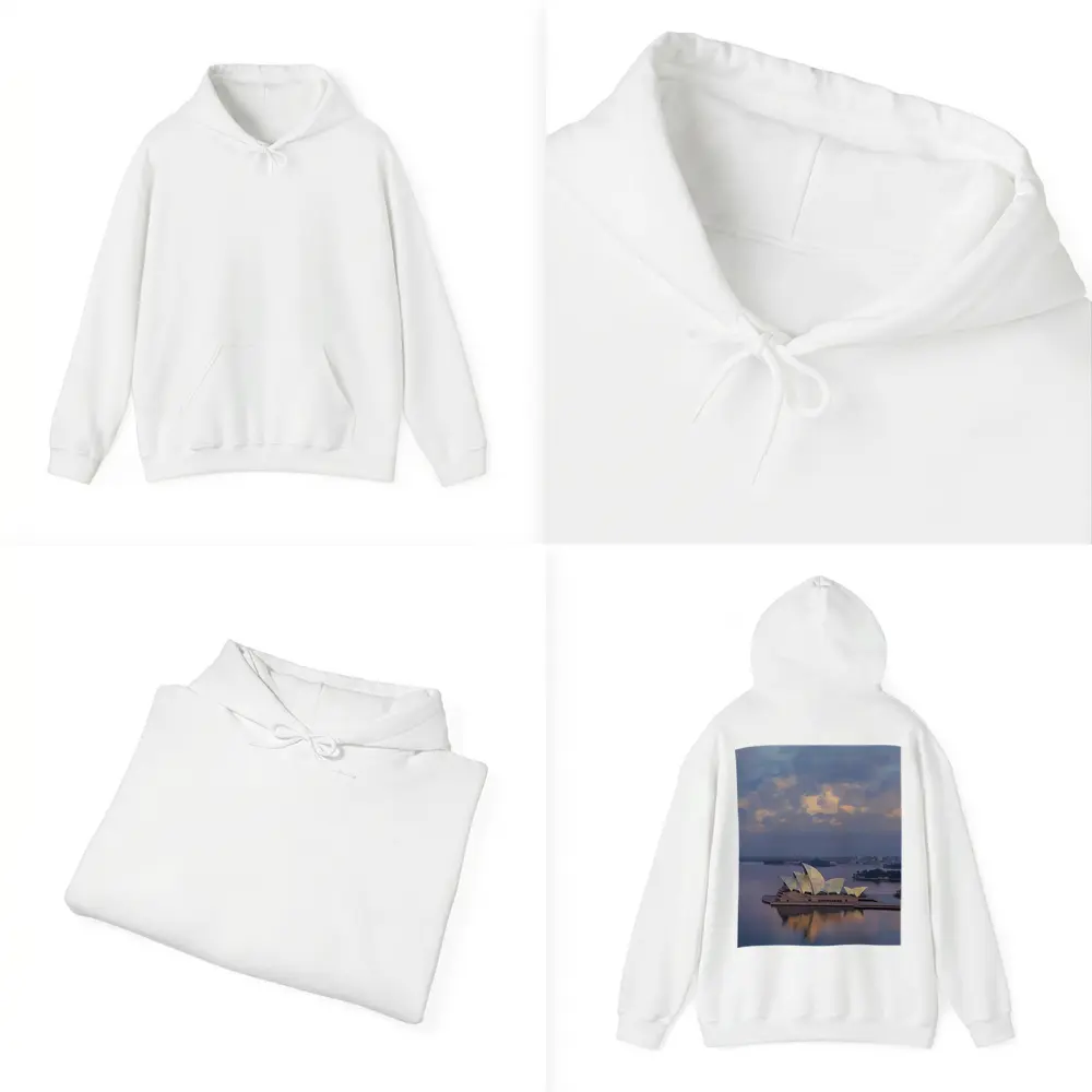 Sydney Opera House Harbor Dusk Reflection – Hoodies