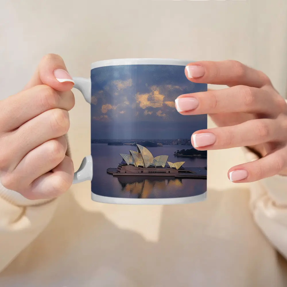 Sydney Opera House Harbor Dusk Reflection – Mugs