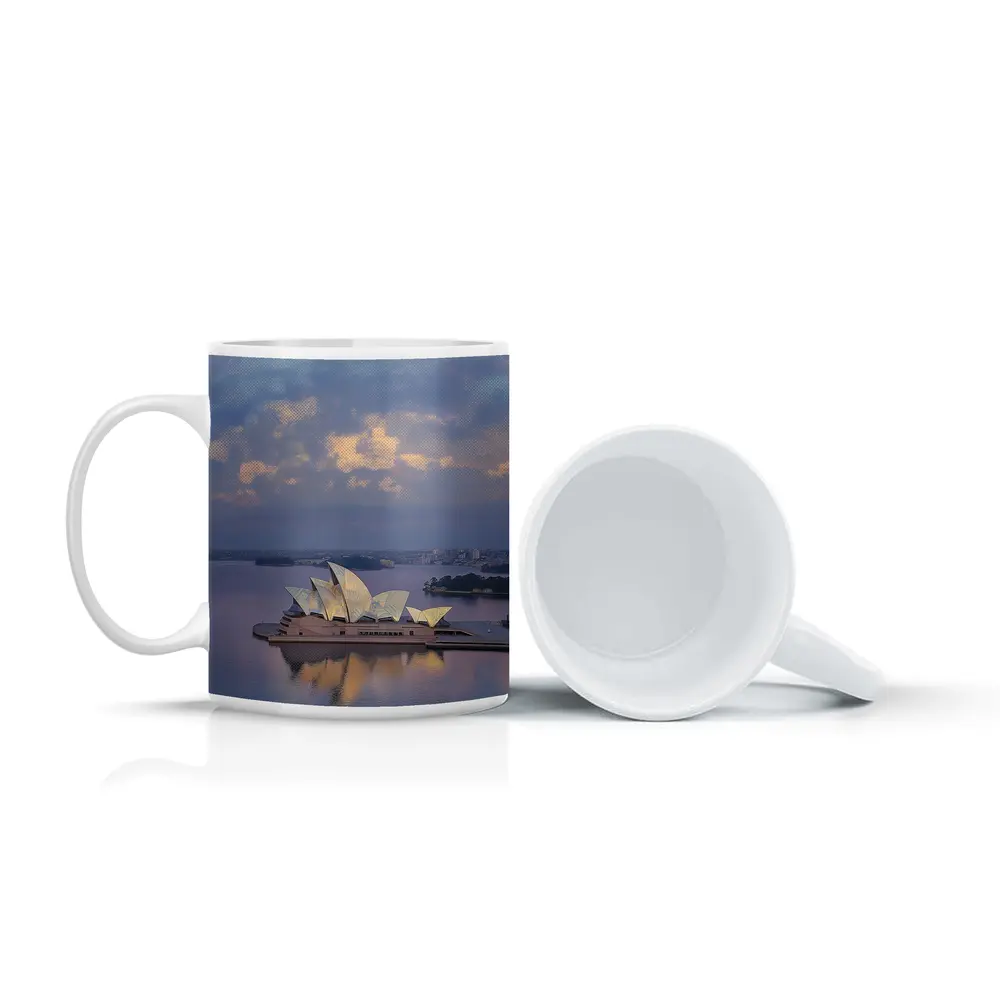 Sydney Opera House Harbor Dusk Reflection – Mugs