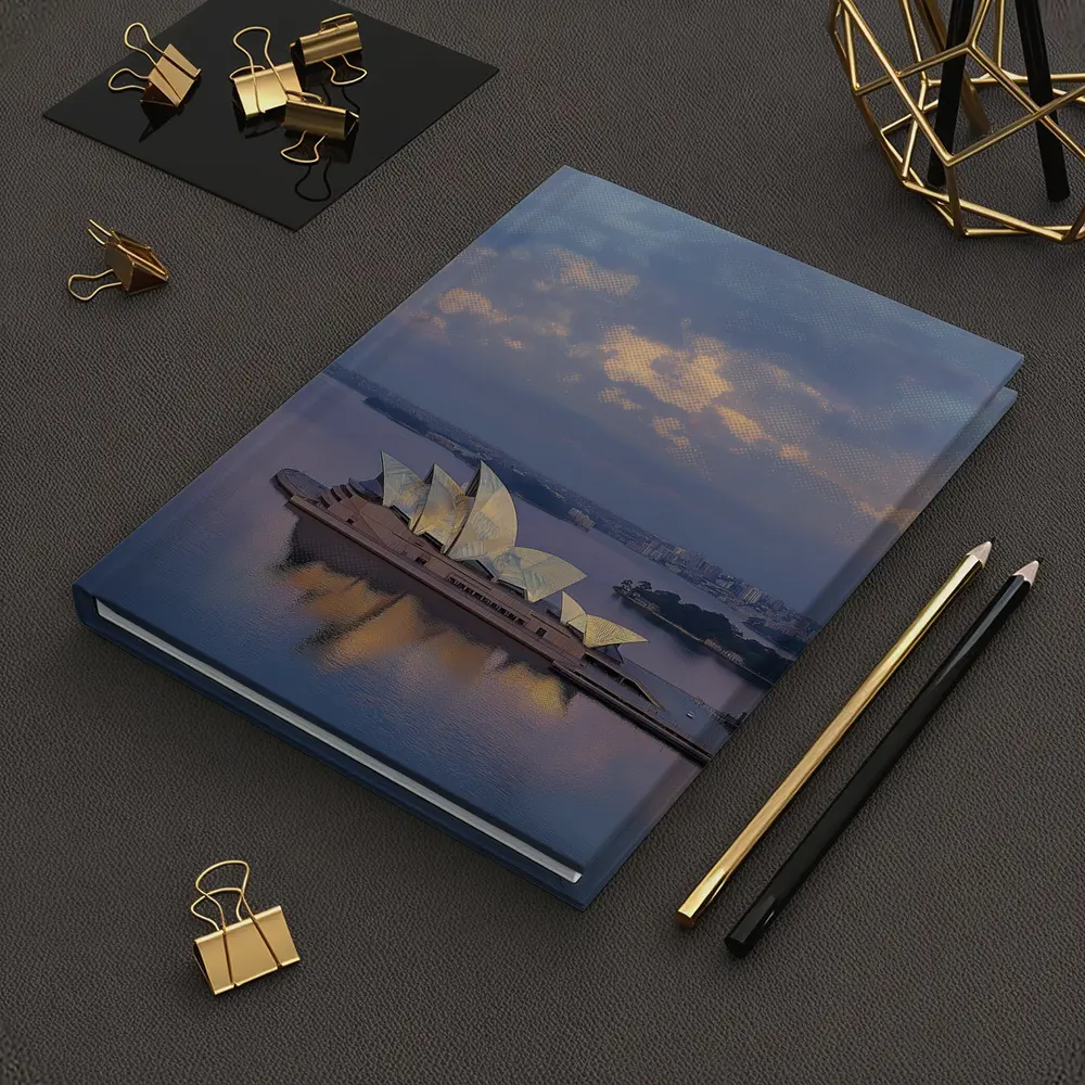 Sydney Opera House Harbor Dusk Reflection – Notebooks