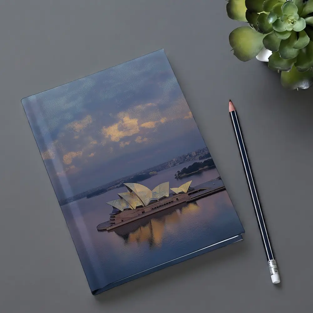 Sydney Opera House Harbor Dusk Reflection – Notebooks
