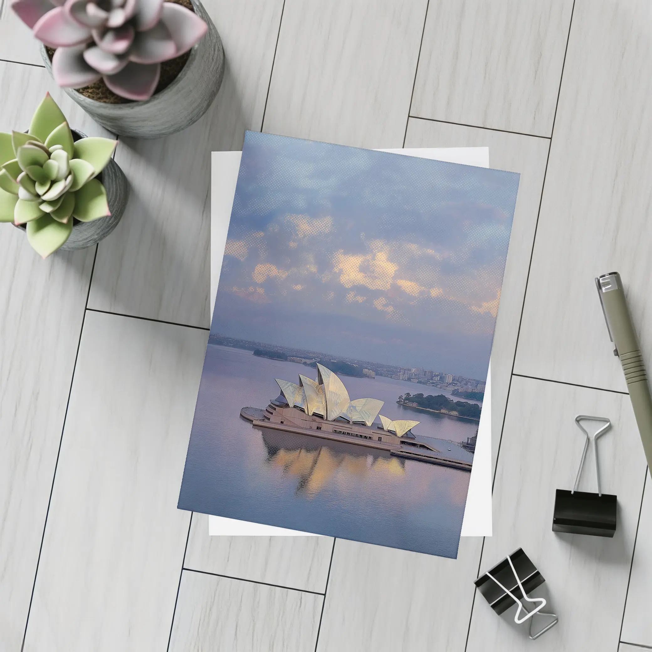 Sydney Opera House Harbor Dusk Reflection – Postcards