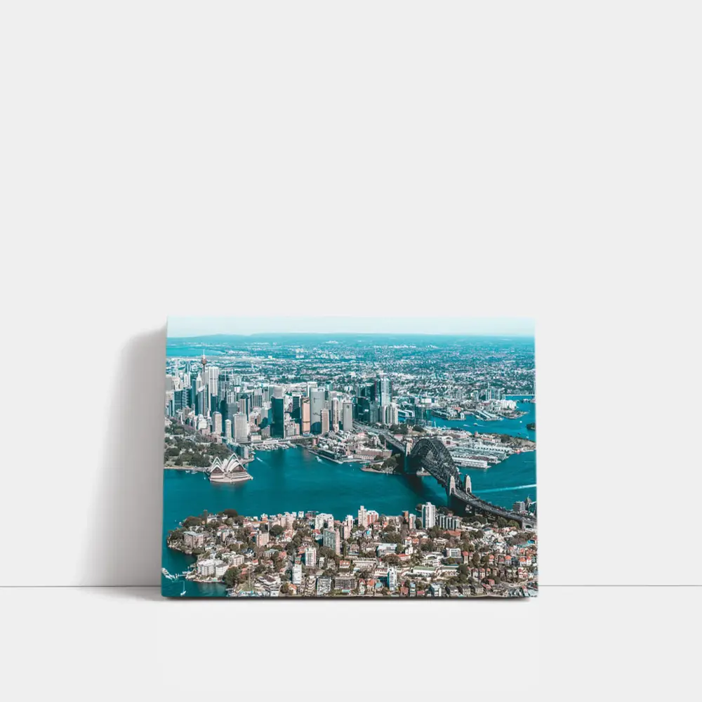 Sydney Harbour Bridge Opera House Aerial View – Wall Art
