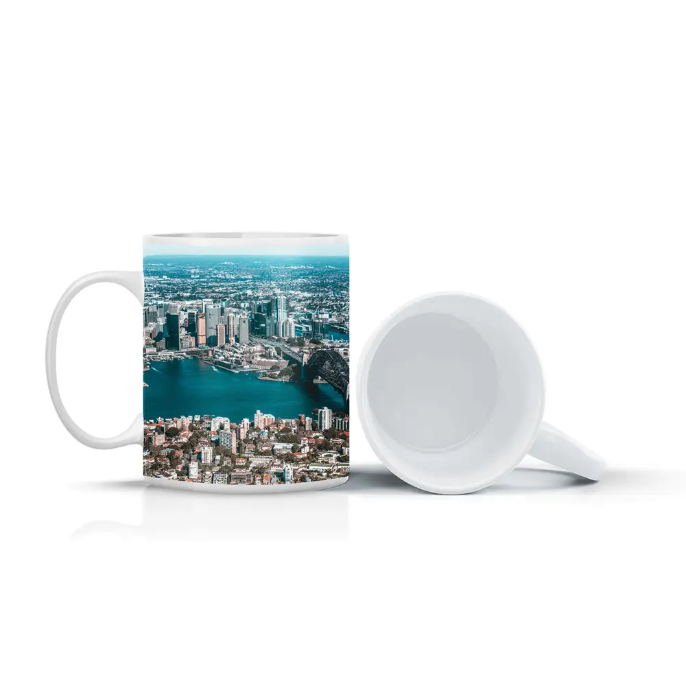 Sydney Harbour Bridge Opera House Aerial View – Mugs
