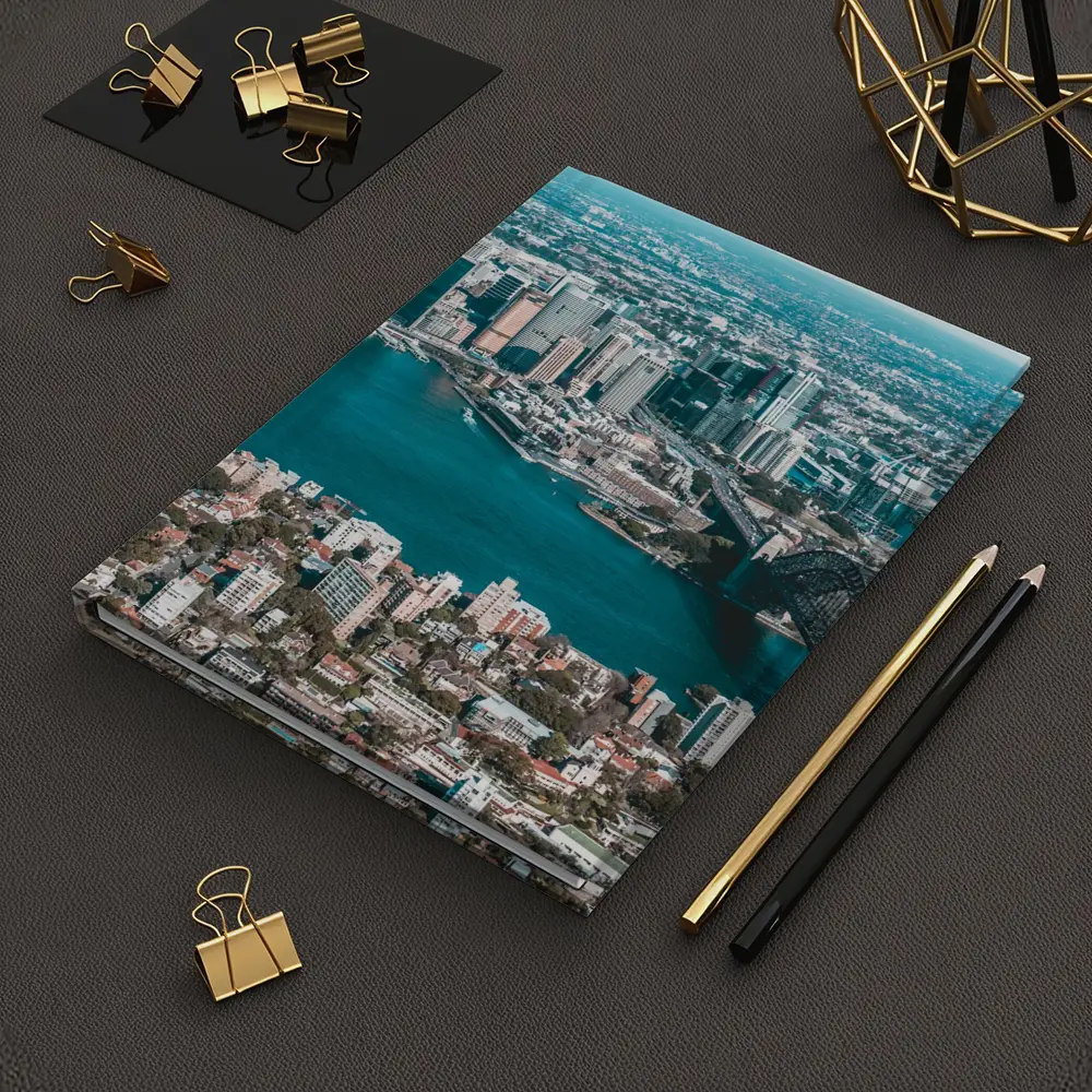 Sydney Harbour Bridge Opera House Aerial View – Notebooks