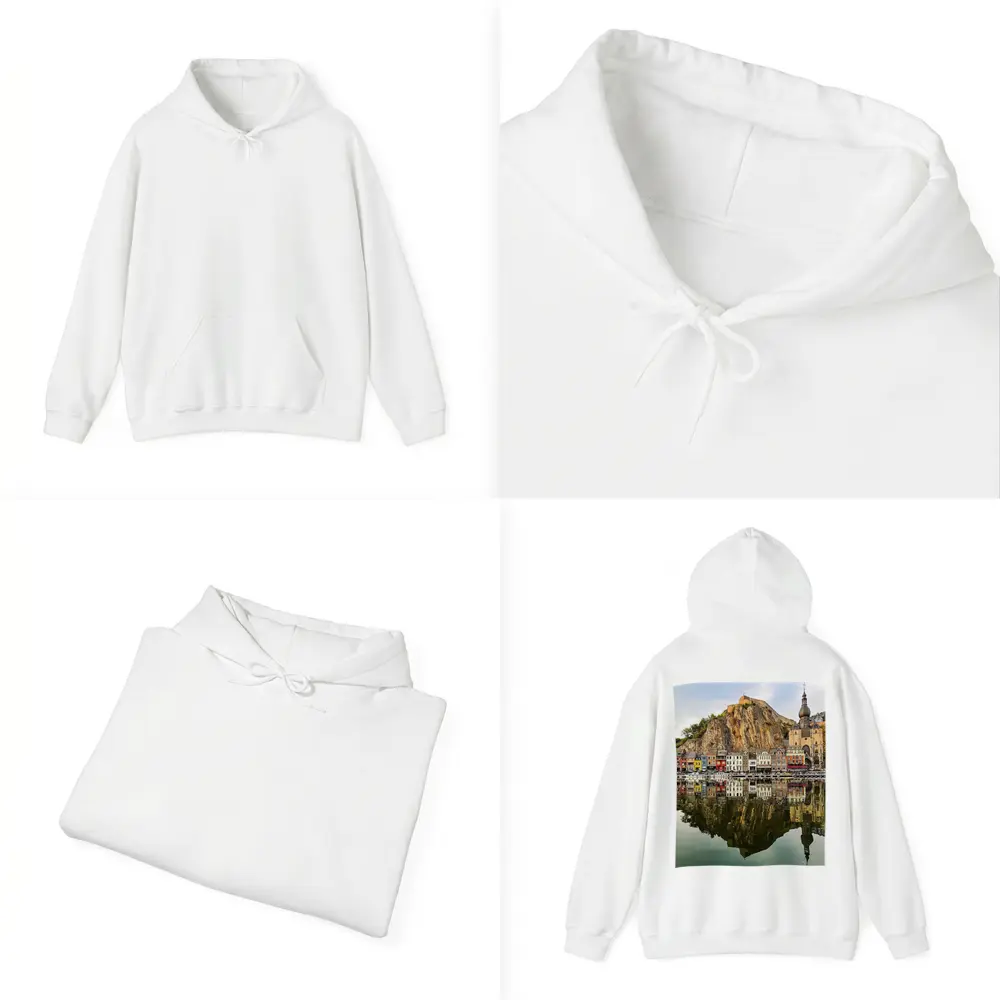 Dinant Belgium Cityscapes River Reflection – Hoodies