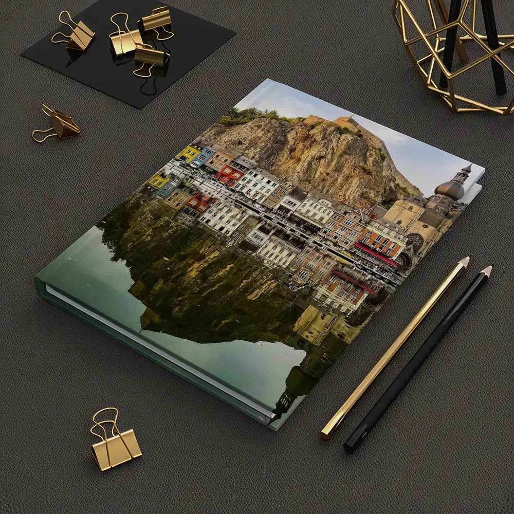 Dinant Belgium Cityscapes River Reflection – Notebooks