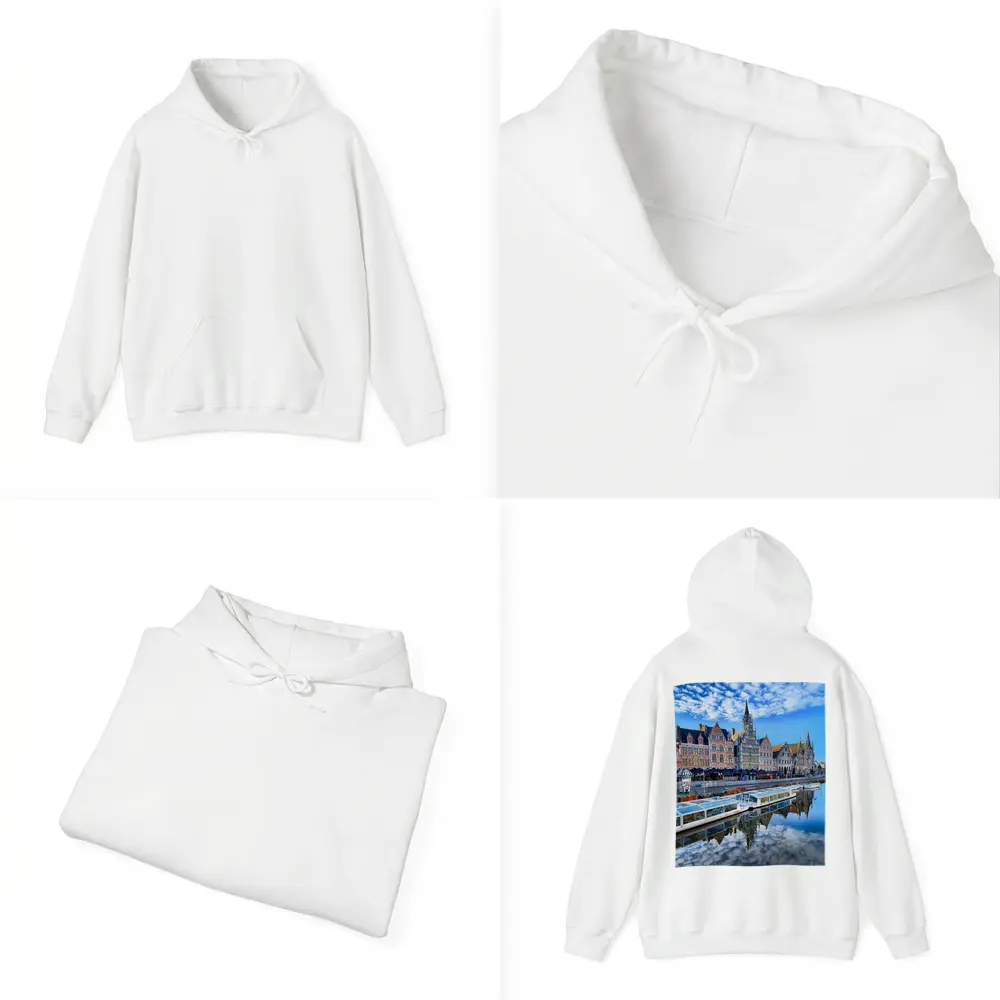 Ghent Canal Historic Guild Houses Belgium – Hoodies