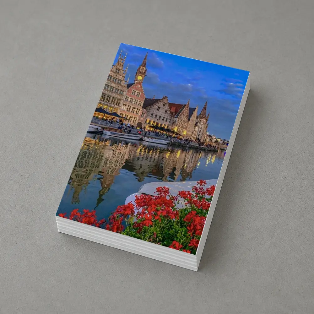 Ghent Canal Medieval Guild Houses Belgium – Postcards