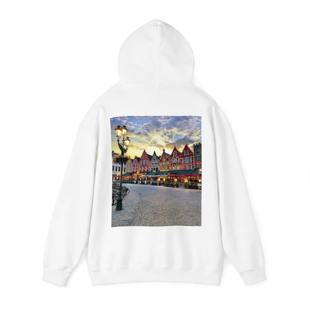 Bruges Market Square Belgium Sunset Glow – Hoodies