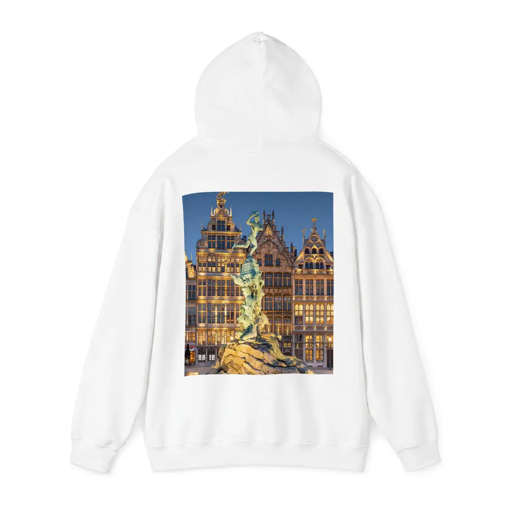 Brabo Fountain Antwerp Grand Place Night – Hoodies