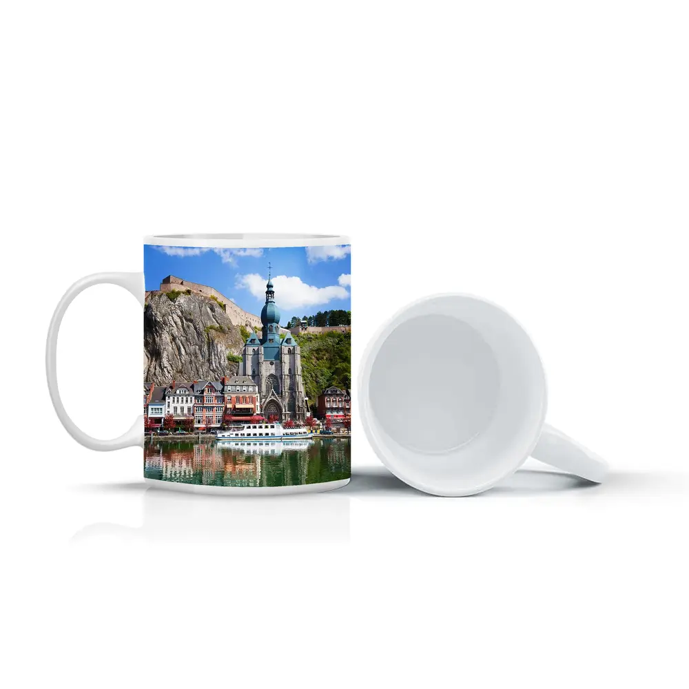 Dinant Belgium Church River Cliff View – Mugs