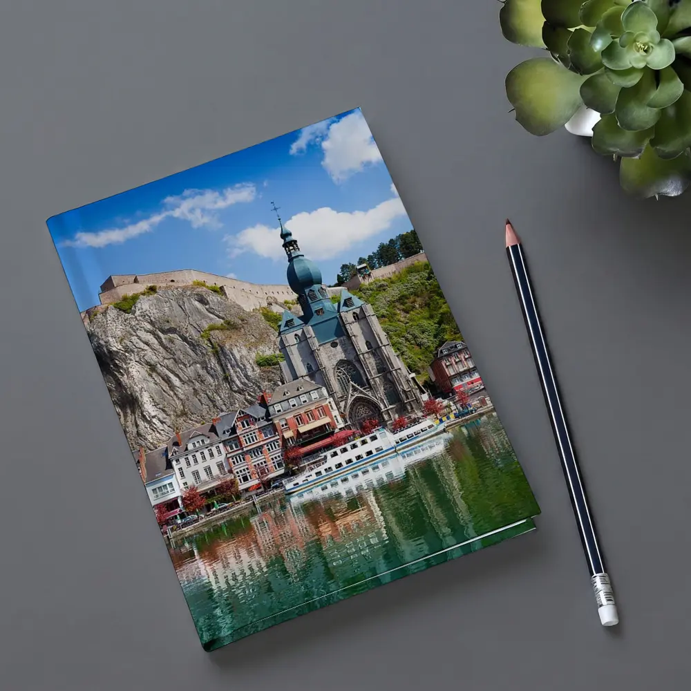 Dinant Belgium Church River Cliff View – Notebooks