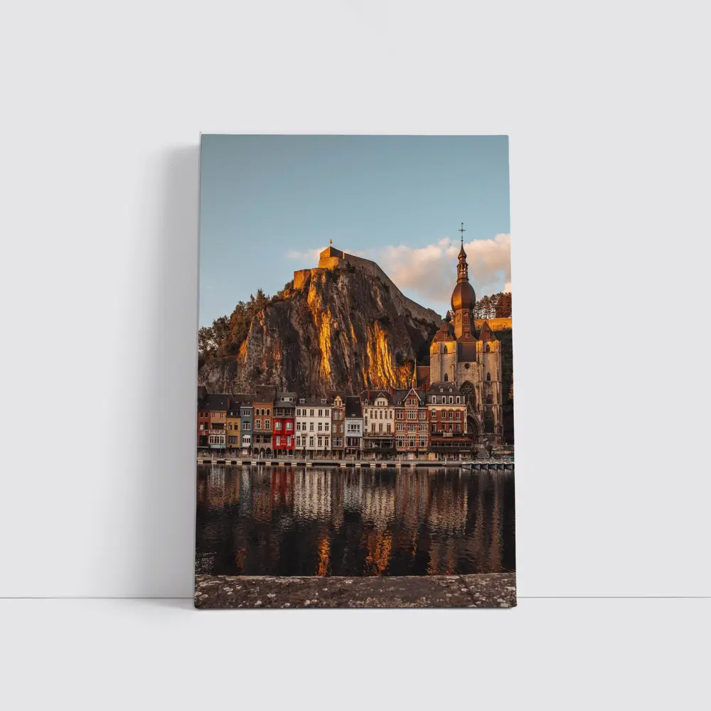 Dinant Belgium Citadel River Golden Hour – Wall Art