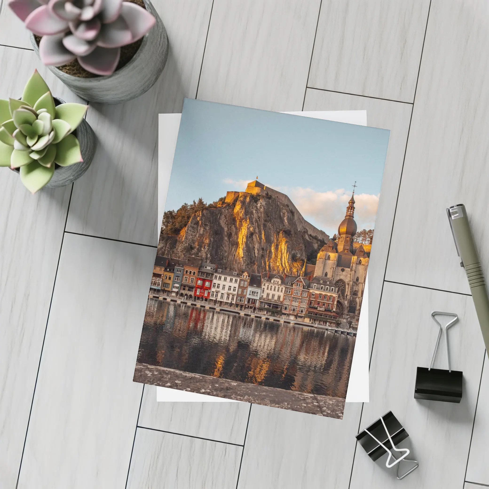 Dinant Belgium Citadel River Golden Hour – Postcards