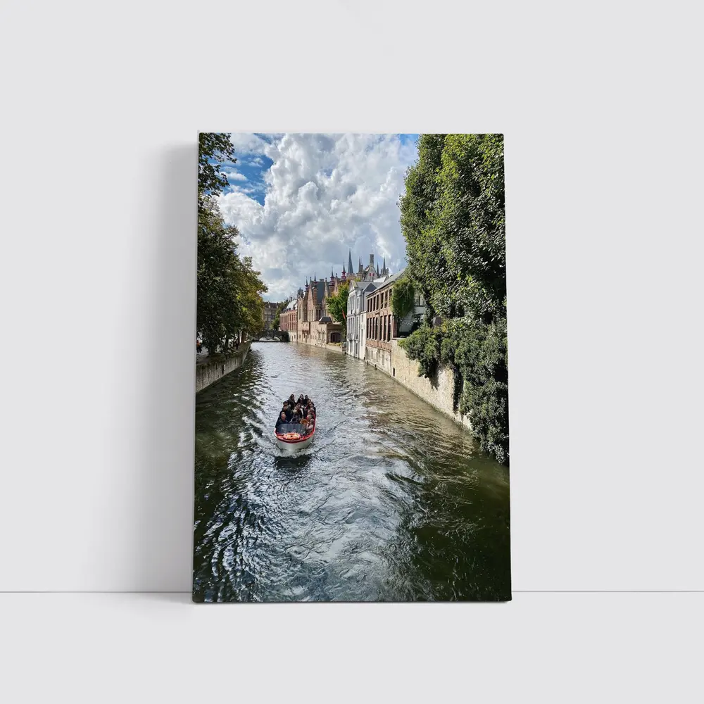 Bruges Canal Boat Tour Medieval City – Wall Art