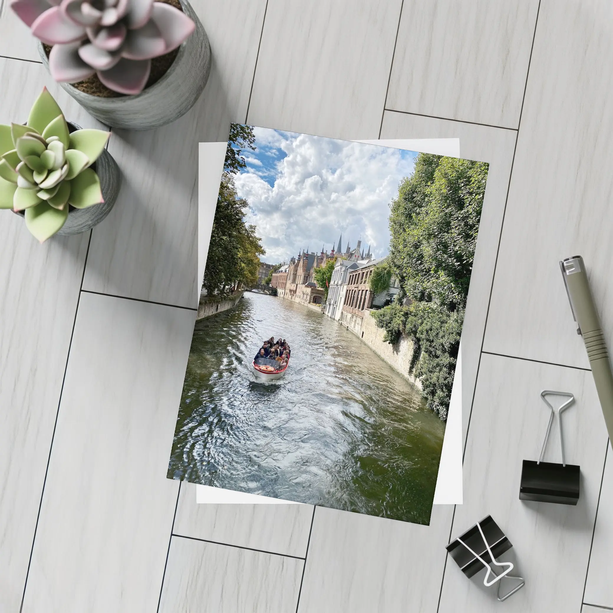 Bruges Canal Boat Tour Medieval City – Postcards