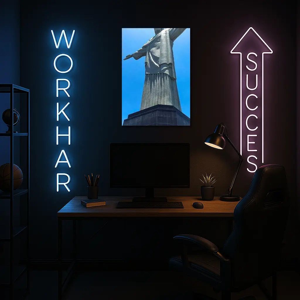 Christ the Redeemer Statue Blue Sky – Wall Art