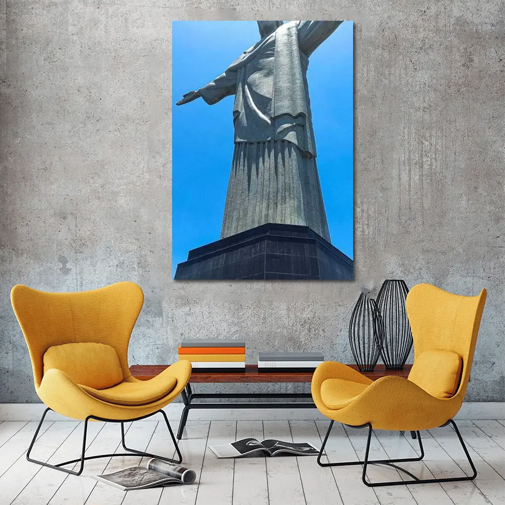 Christ the Redeemer Statue Blue Sky – Wall Art