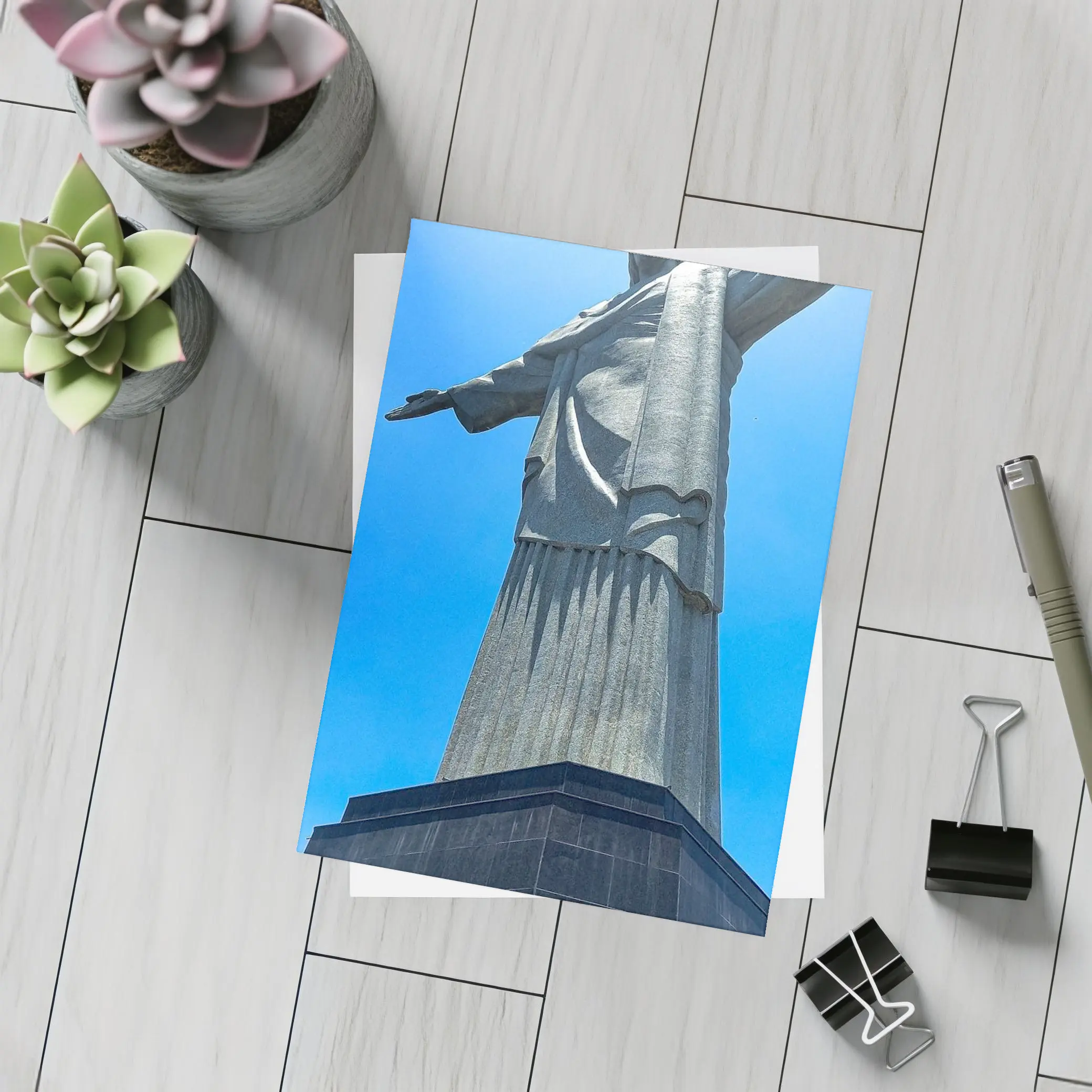Christ the Redeemer Statue Blue Sky – Postcards