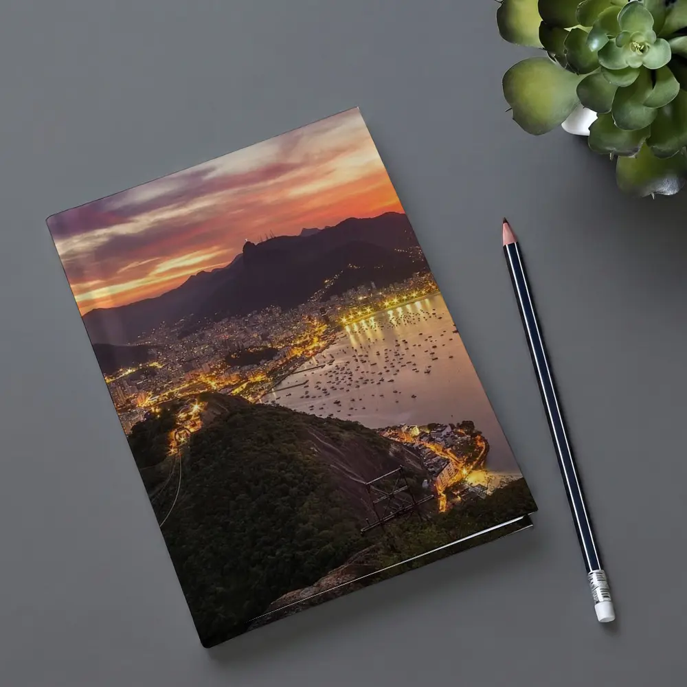 Rio de Janeiro City Lights Sunset View – Notebooks