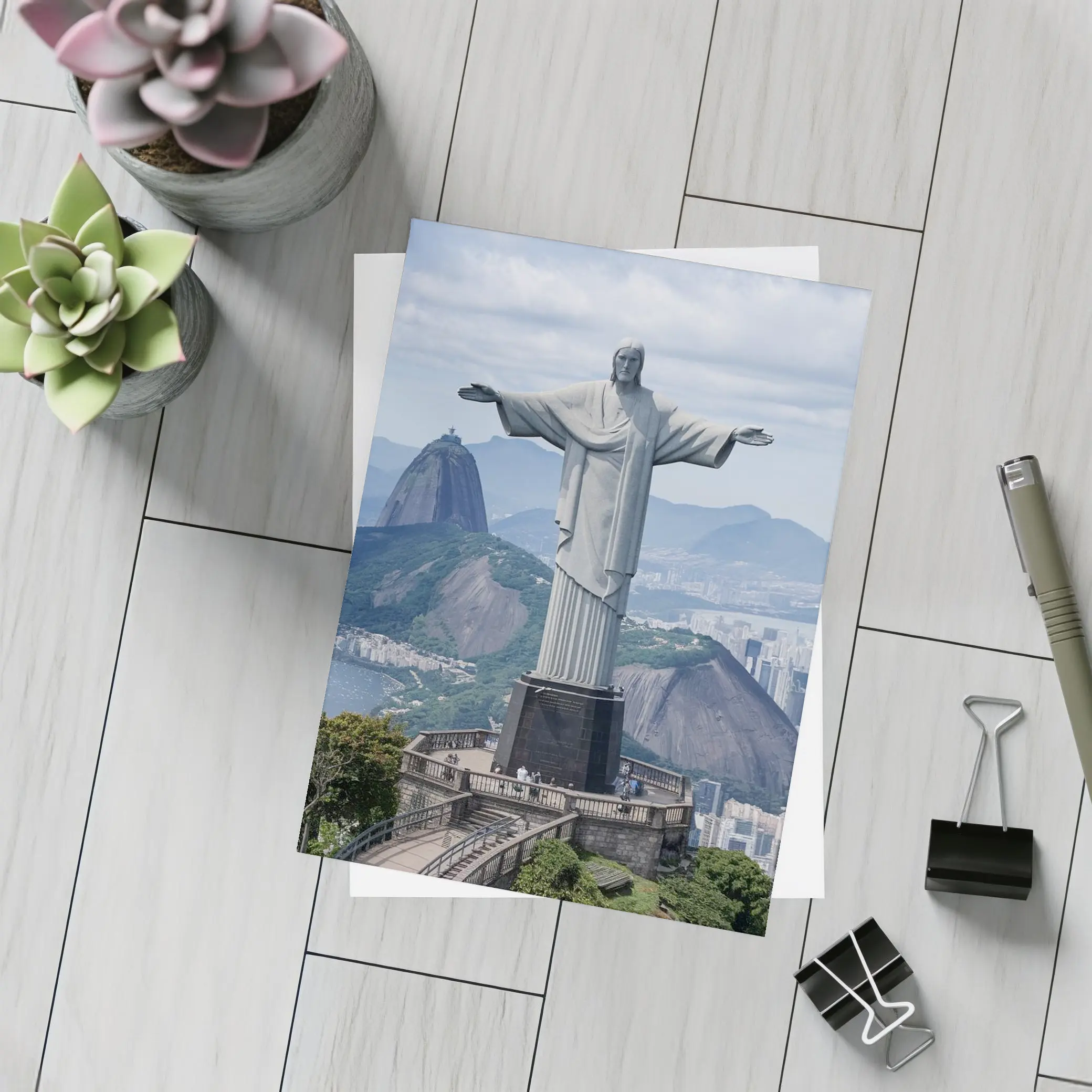 Christ the Redeemer Rio de Janeiro City View – Postcards