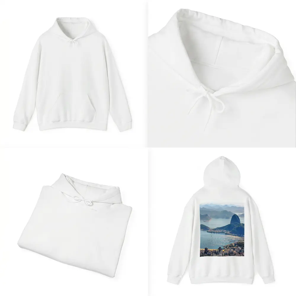 Rio de Janeiro Sugarloaf Mountain Bay Aerial View – Hoodies