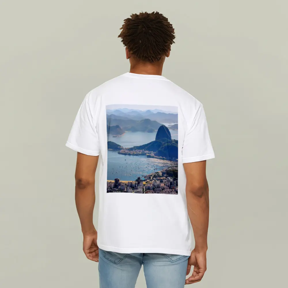 Rio de Janeiro Sugarloaf Mountain Bay Aerial View – T-Shirts