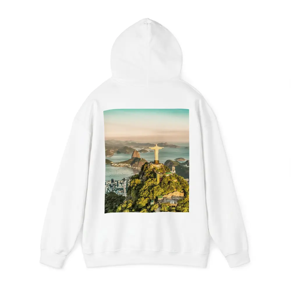 Christ the Redeemer Rio de Janeiro Aerial View – Hoodies