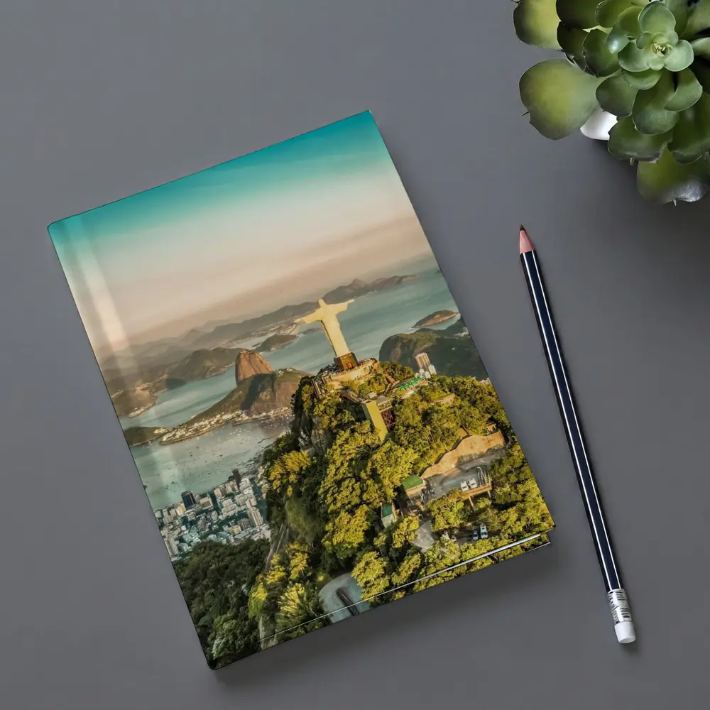Christ the Redeemer Rio de Janeiro Aerial View – Notebooks