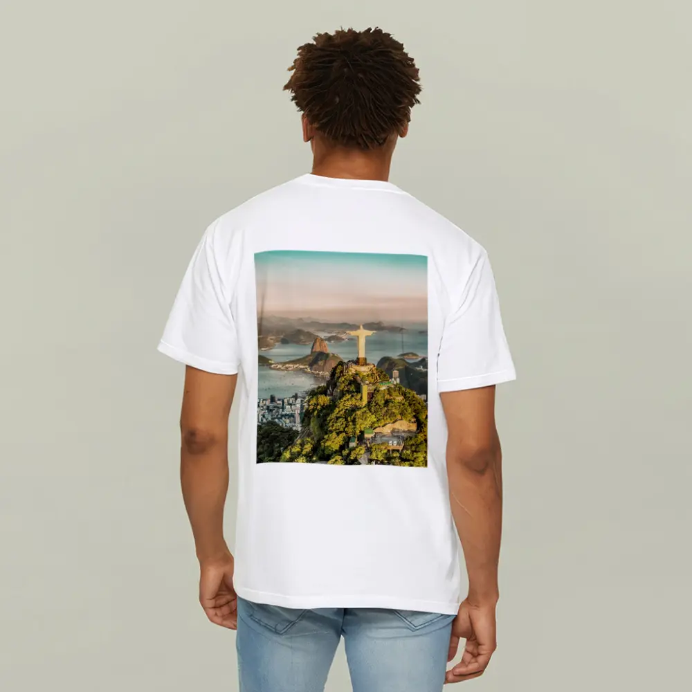 Christ the Redeemer Rio de Janeiro Aerial View – T-Shirts