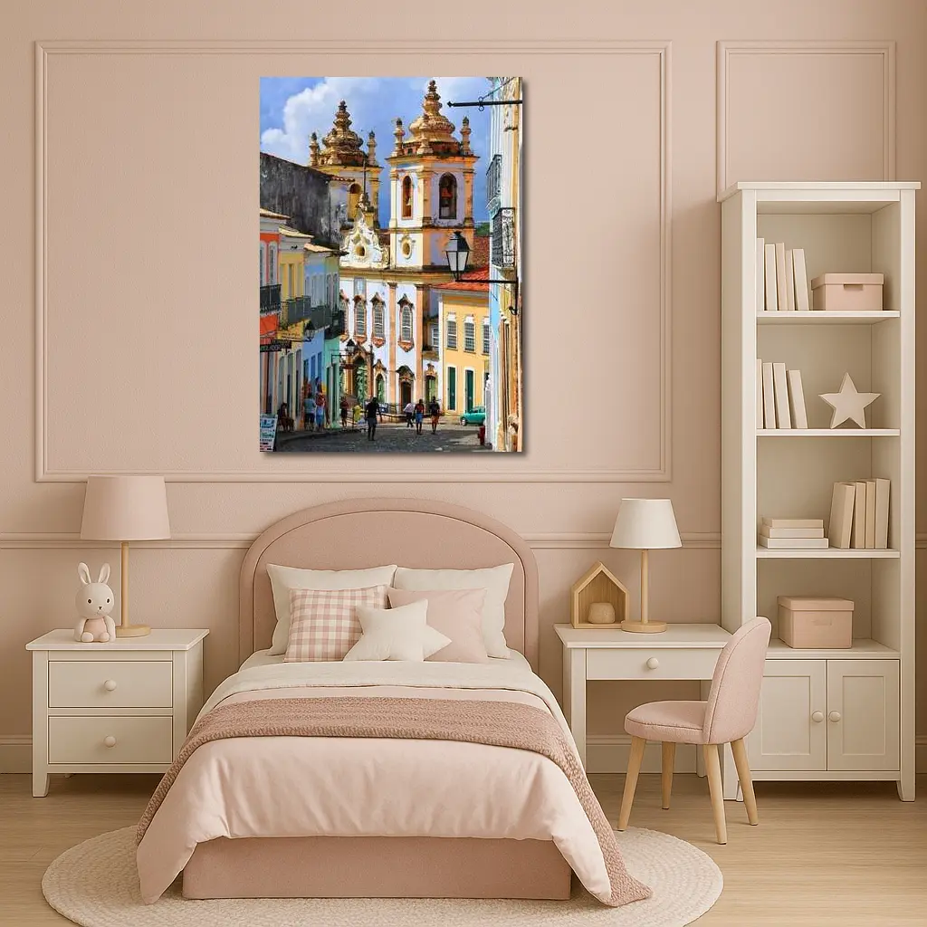 Pelourinho Historic District Salvador Brazil Street – Wall Art