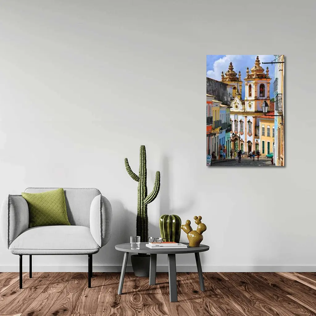 Pelourinho Historic District Salvador Brazil Street – Wall Art