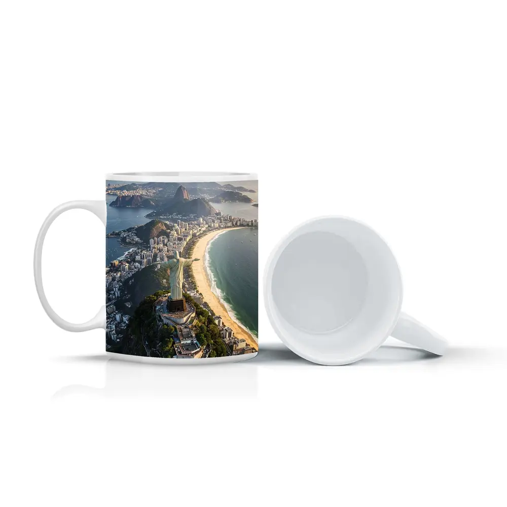 Christ the Redeemer Rio de Janeiro Aerial View – Mugs