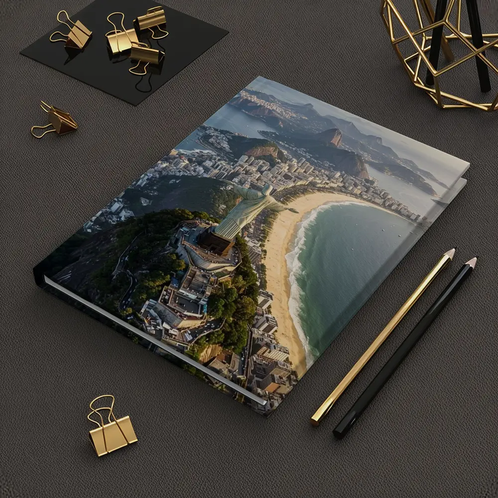 Christ the Redeemer Rio de Janeiro Aerial View – Notebooks
