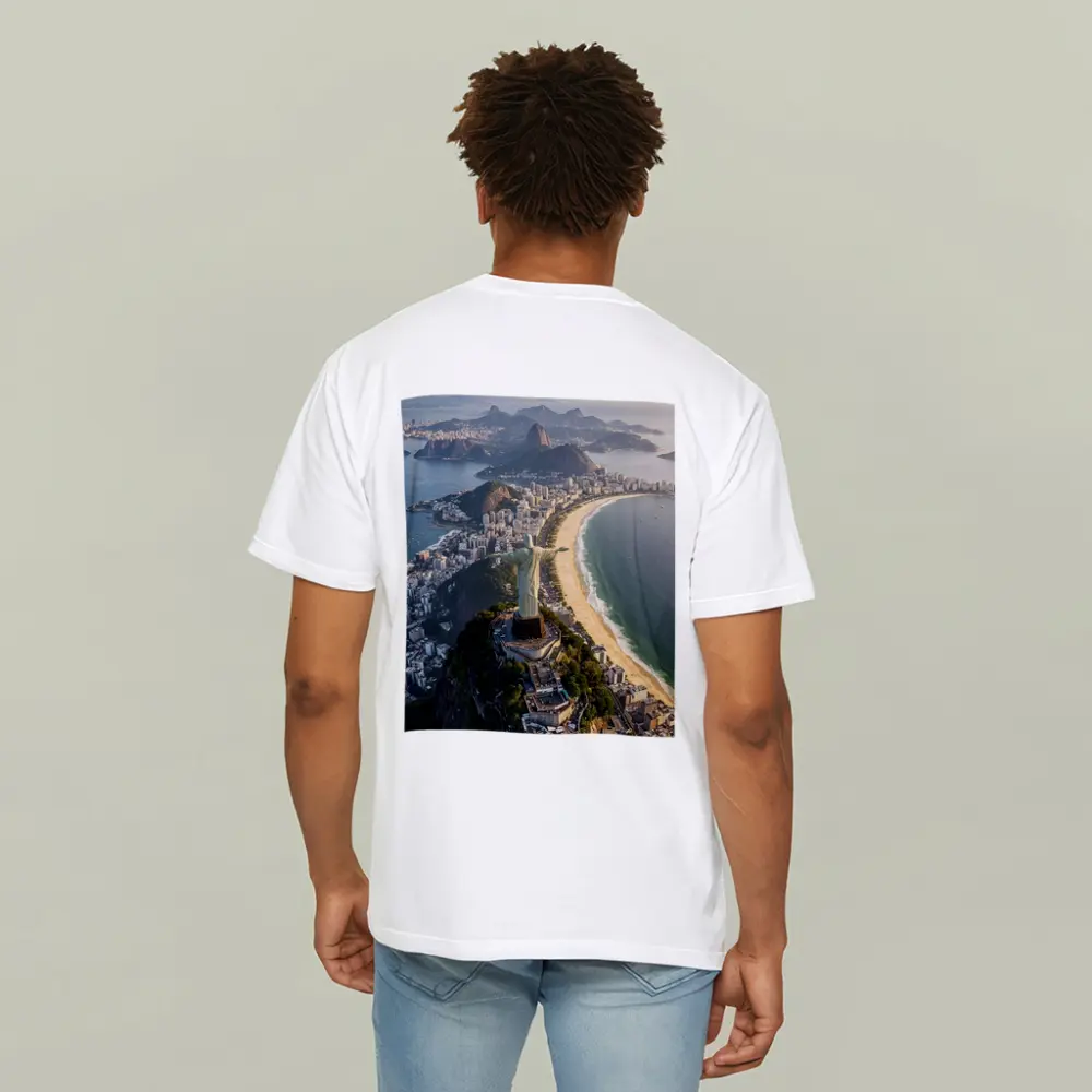 Christ the Redeemer Rio de Janeiro Aerial View – T-Shirts