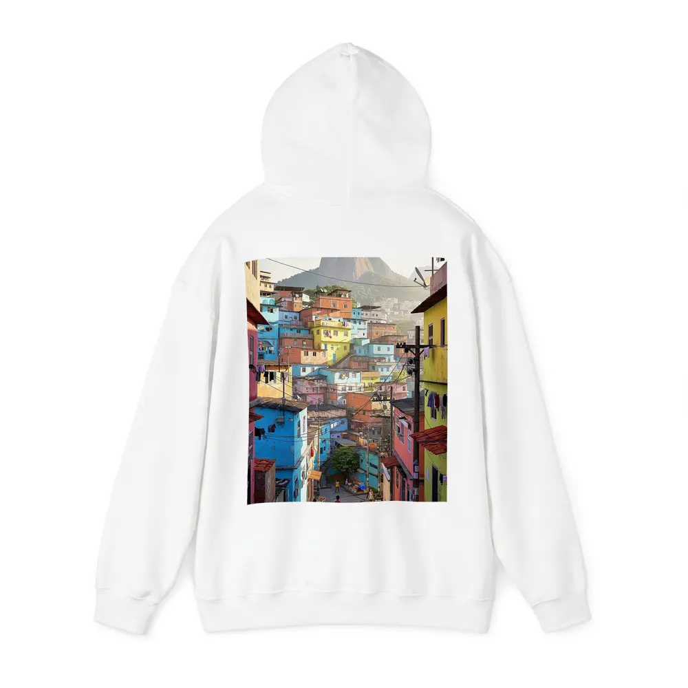 Rio de Janeiro Favela Colorful Hillside Street – Hoodies