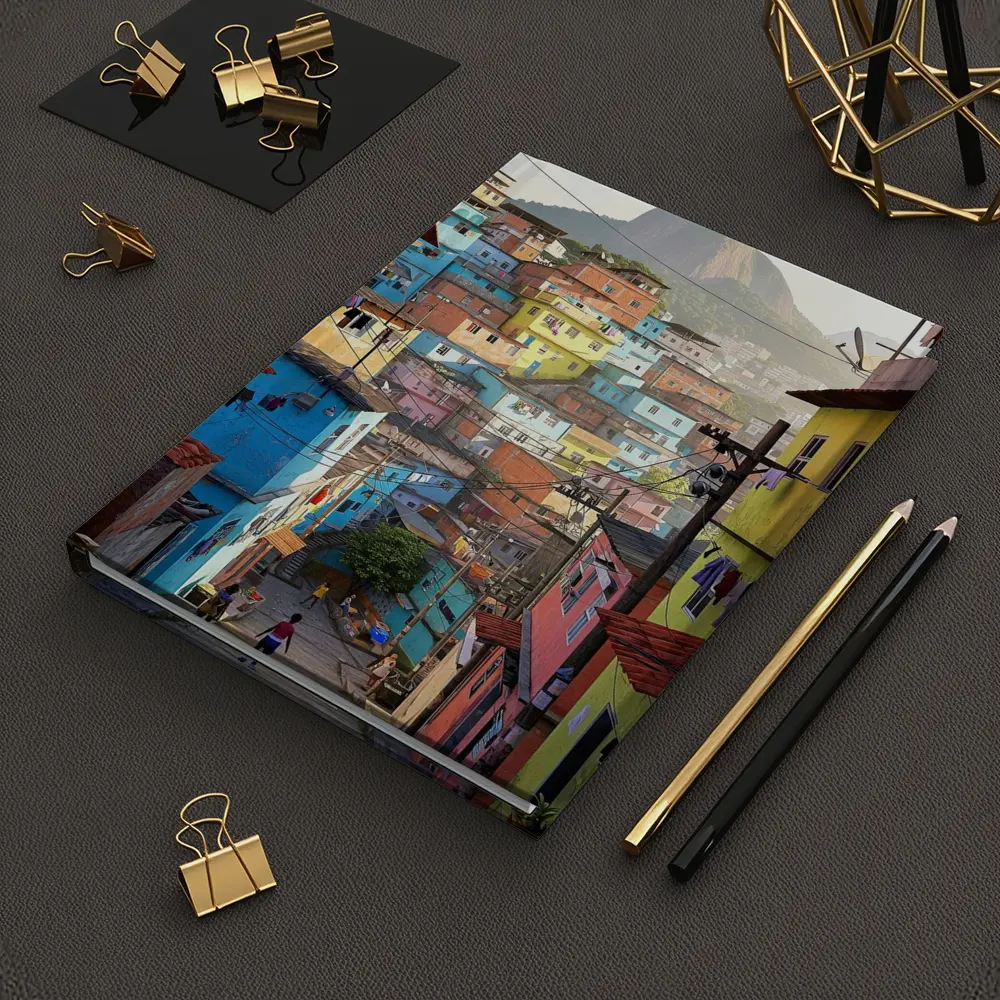 Rio de Janeiro Favela Colorful Hillside Street – Notebooks
