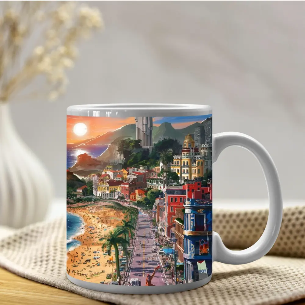 Christ the Redeemer Rio de Janeiro City Art – Mugs
