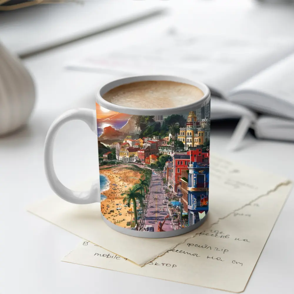 Christ the Redeemer Rio de Janeiro City Art – Mugs