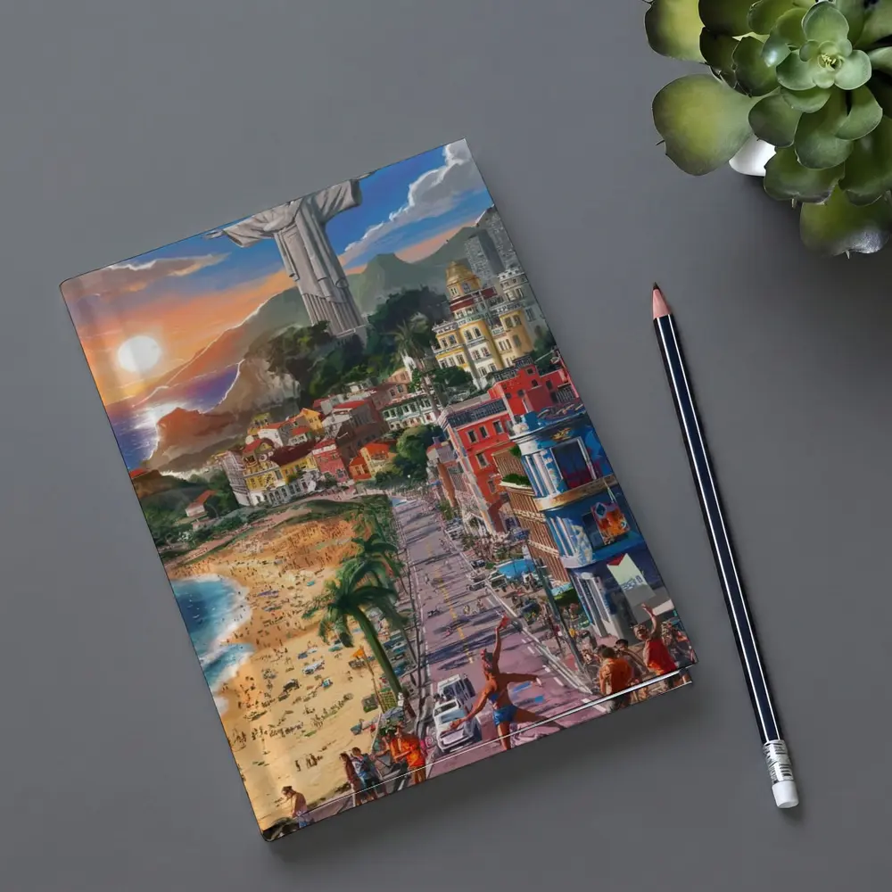 Christ the Redeemer Rio de Janeiro City Art – Notebooks