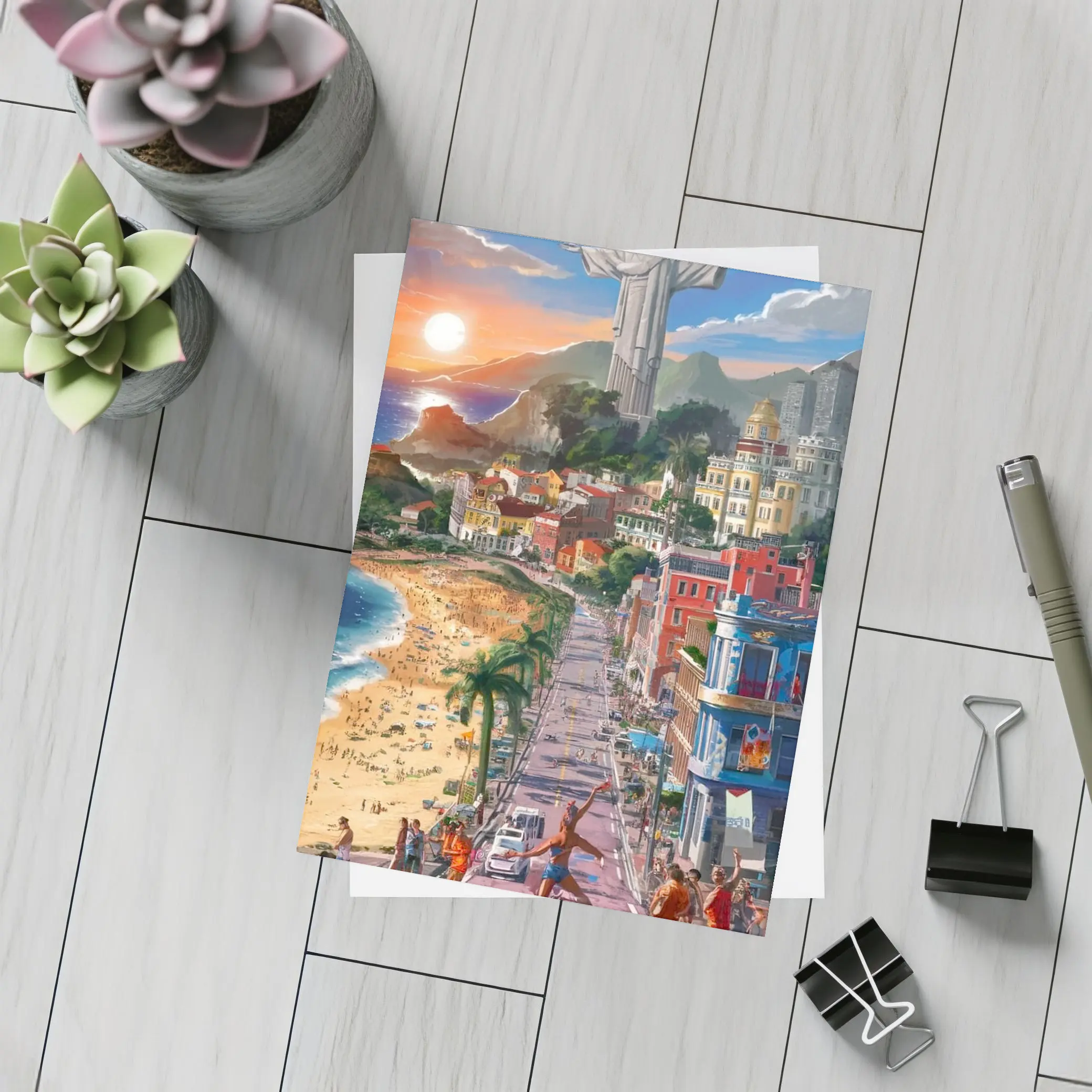 Christ the Redeemer Rio de Janeiro City Art – Postcards